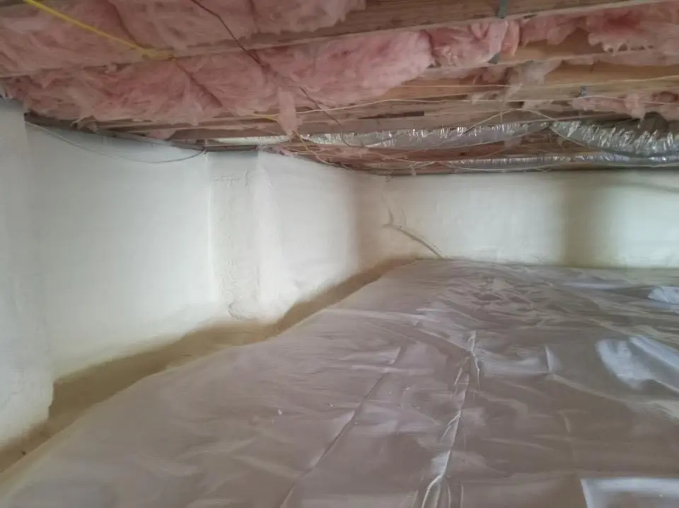 Crawl space encapsulation with closed-cell spray foam for Spray Foam Roofing Repair in Sunset Hills